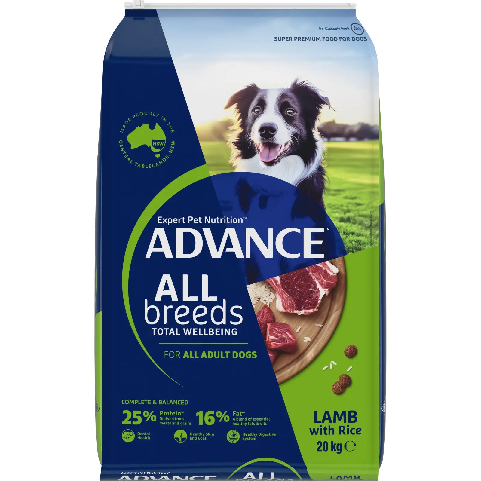Advance - Adult Dog - All Breeds - Lamb with Rice - 20kg