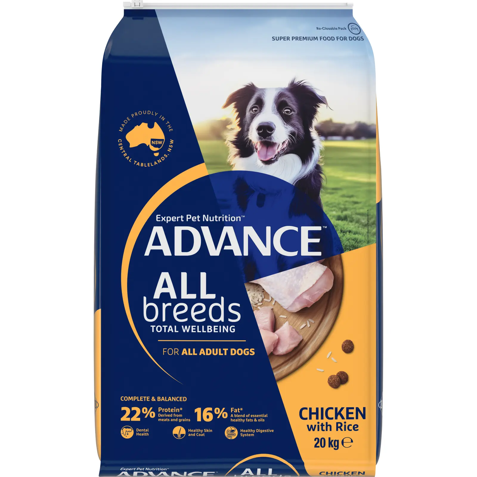 Advance - Adult Dog - All Breeds - Chicken with Rice - 20kg
